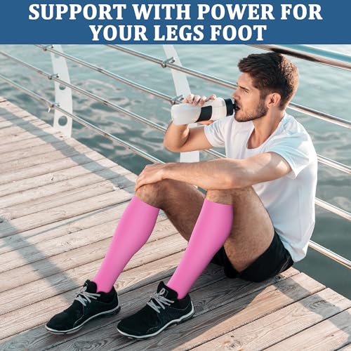 FEYHAY Copper Compression Socks (3 Pairs) 15-20 mmHg Circulation is Best Athletic & Daily for Men & Women, Running, Climbing
