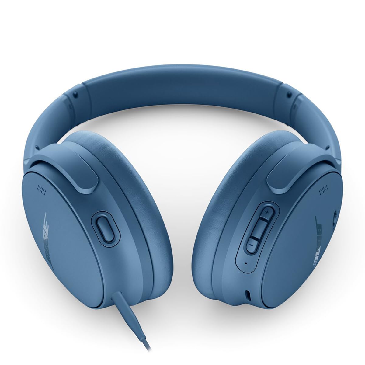 Bose QuietComfort Bluetooth Headphones, Wireless Headphones with Active Over Ear Noise Cancelling and Mic, + Green Extreme 20W 2-Port Wall Charger (Blue Dusk)