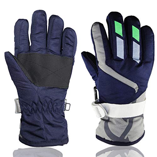 YR.Lover Children Ski Gloves Winter Warm Outdoor Riding Thickening Gloves(2-4Y)