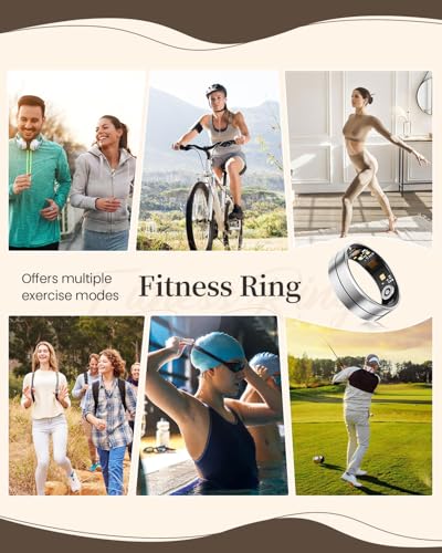 Fvtga Smart Ring for Women Men - Fitness Health Tracker with Sleep Monitoring Heart Rate and Activity Tracking,Blood Oxyge...