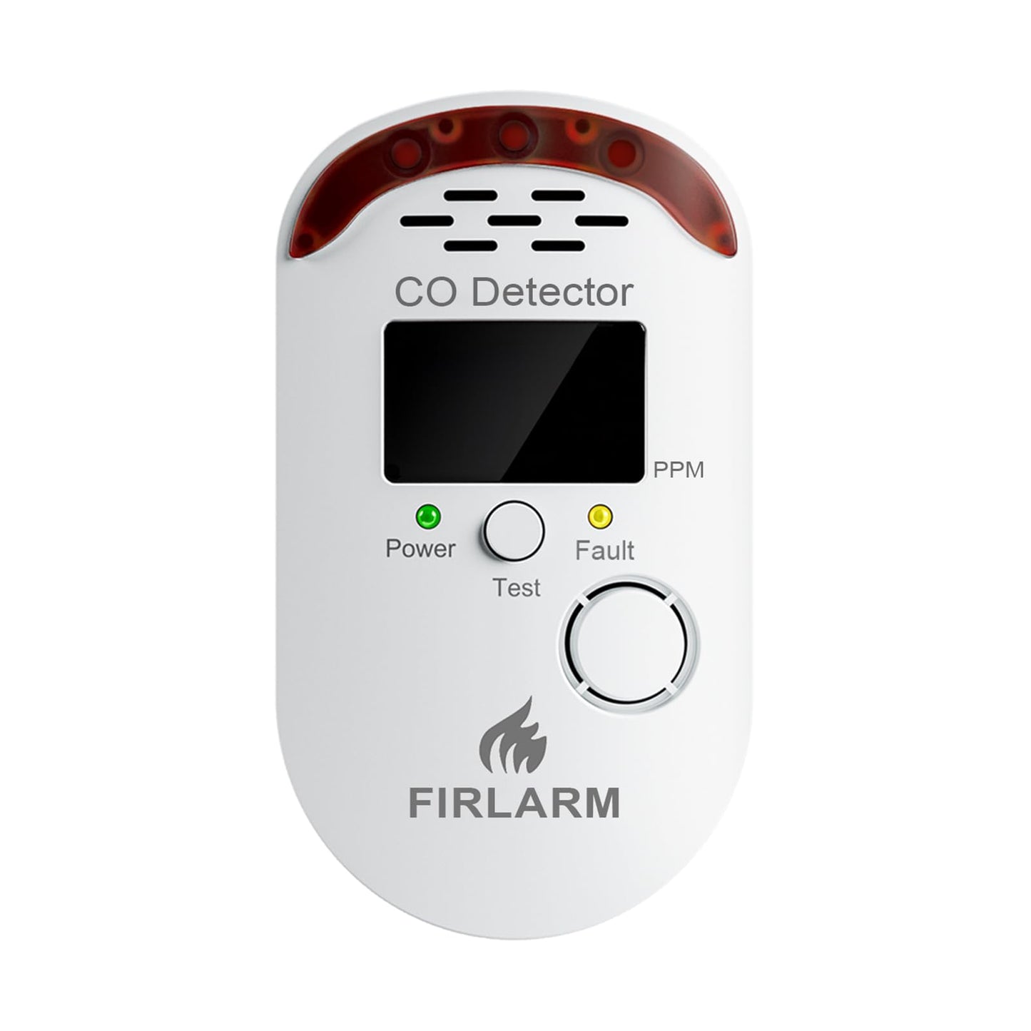 Firlarm Carbon Monoxide Detectors, Plug in CO Detector with LED Digital Display, Portable CO Alarm Monitor for Home, Hotel, Office, RV