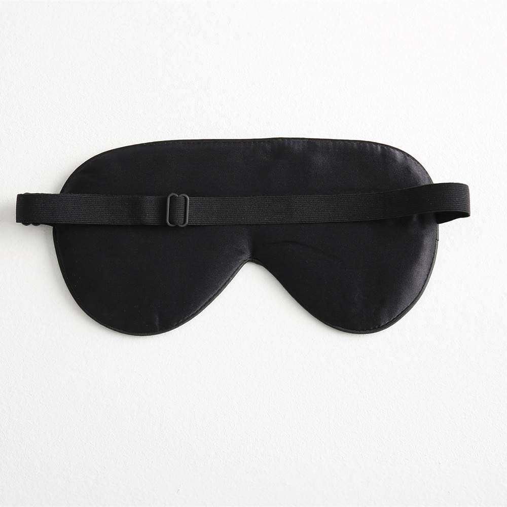 Tim & Tina Silk Sleep Mask for Women Men Comfortable Blindfold Eye Mask with Adjustable Strap for Travel Yoga Nap Shift Work (Green Flower)