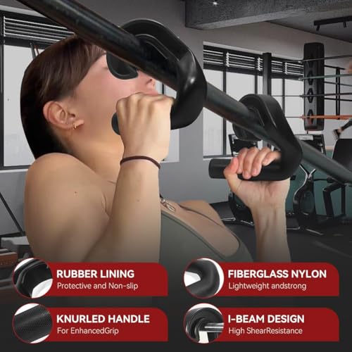 Neutral Grip Pull Up Handles 45° - Angles 90 Grips for Relieve Wrist Stress - Non-Slip Pull Up Grips - for Pull-Ups Deadli...