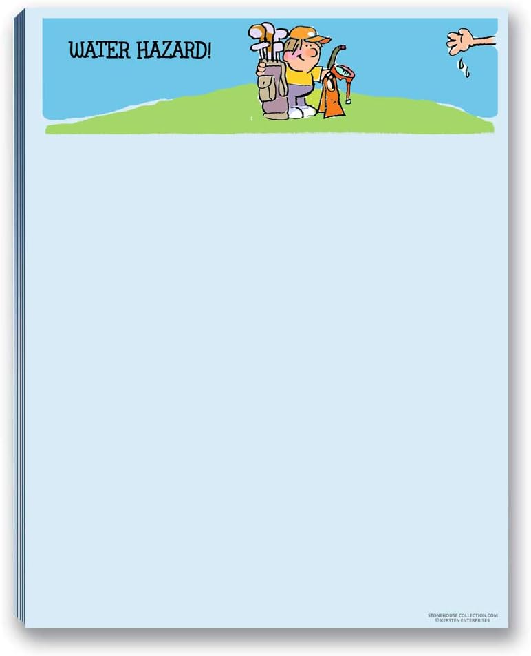 Stonehouse Collection Funny Assorted Golf Notepads - 4 Assorted Note Pads (Golf Set #2)