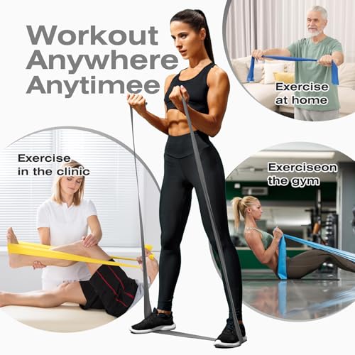 Resistance Band 50 Yards Elastic Exercise Fitness Band Roll for Home Training, Physical Therapy, and Yoga…