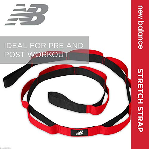 New Balance Stretching Strap with Loops for Flexibility - Stretch Bands for Yoga & Physical Therapy - Exercise & Workout S...