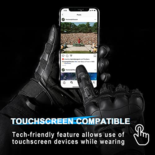 WTACTFUL Rubber Guard Tactical Gloves for Men Touchscreen Airsoft Motorcycle Hunting Outdoor