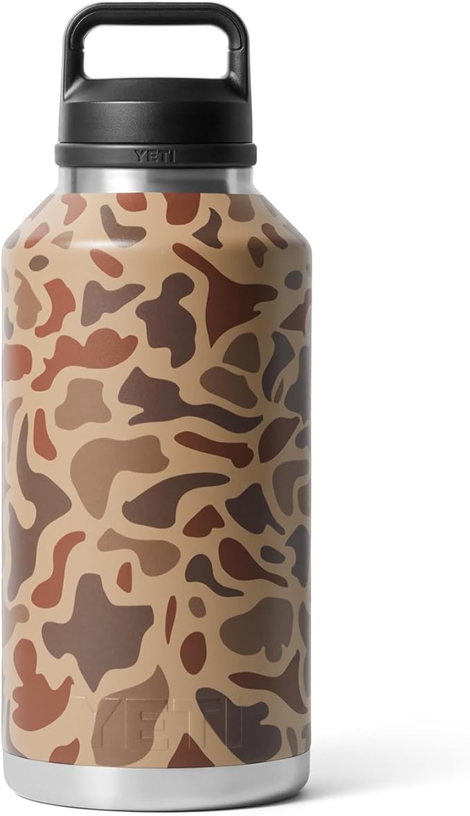 YETI Rambler 64 oz Bottle, Vacuum Insulated, Leakproof, Stainless Steel with Chug Cap, Wetlands Camo