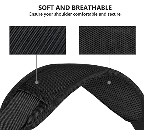 Ytonet Shoulder Strap, 52" Universal Adjustable Padded Laptop Shoulder Strap Replacement Comfortable Belt with Metal Hooks...