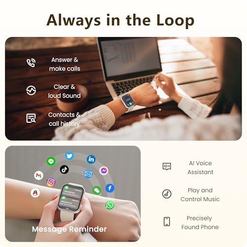 Smart Watch for Men Women, Bluetooth Call, 120+Sports Modes Fitness Tracker, Sleep Tracking, Step & Calorie Counter, IP68 ...