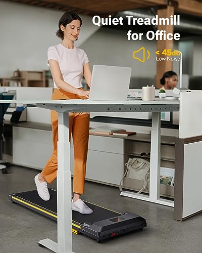 UREVO Foldimix 5L Treadmills for Home, Dual Brushless Motorized 3.0HP ，9% Auto Incline Walking Pad with Adjustable Handle ...