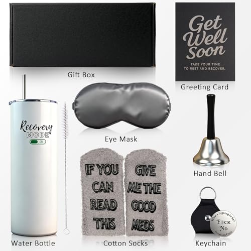 Funny Get Well Soon Care Package for Women and Men, Recovery Mode Gift Box After Surgery, Chemo, or Hospital Stay, Thinkin...