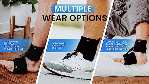 Dosh AFO Foot Drop Brace - Drop Foot Brace for Walking - AFO - Unisex (Black)