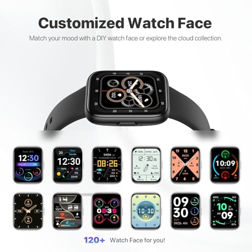 JeeJTek Smart Watches for Men Women - 1.83" HD 2025 Fitness Tracker with 100 Sports Modes, Heart Rate/Sleep Monitor, Bluet...