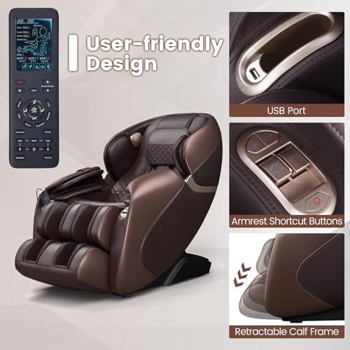 Relaxe Zero Gravity Shiatsu Massage Chair with Heating (SL-Track)