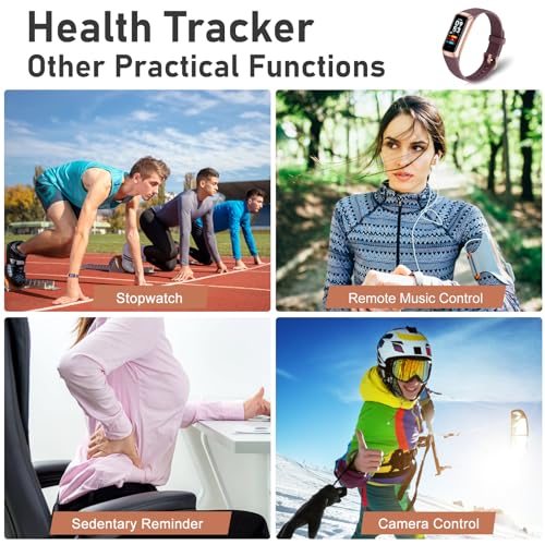 Fitness Tracker with Step Counter/Calories/Stopwatch, Activity Tracker, Health Tracker with Heart Rate Monitor, Sleep Trac...