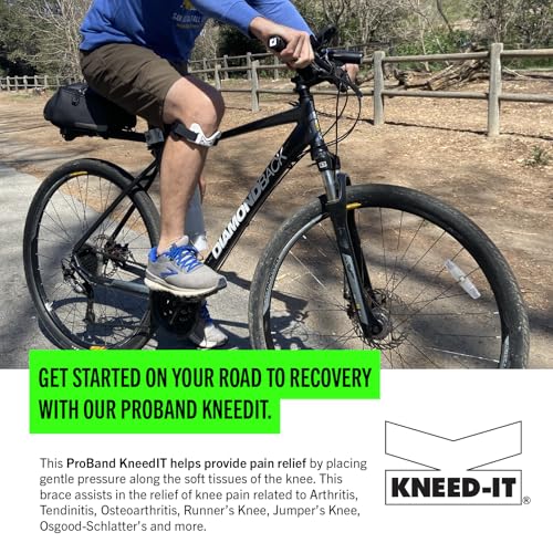 PROBAND - KneedIT - Compression Band for Knee Pain Relief - Helps Relieve Pain & Swelling - For Arthritis, Tendinitis, Ost...