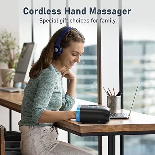 QUINEAR Hand Massager - Cordless Hand Massager with Heat and Compression for Arthritis, Carpal Tunnel and Stiff Joints - G...
