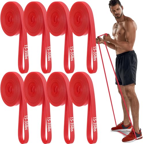 Foilswirl 8 Pcs Resistance Bands Pull up Bands Pull up Assistance Bands Exercise Workout Bands for Working Out Muscle Trai...