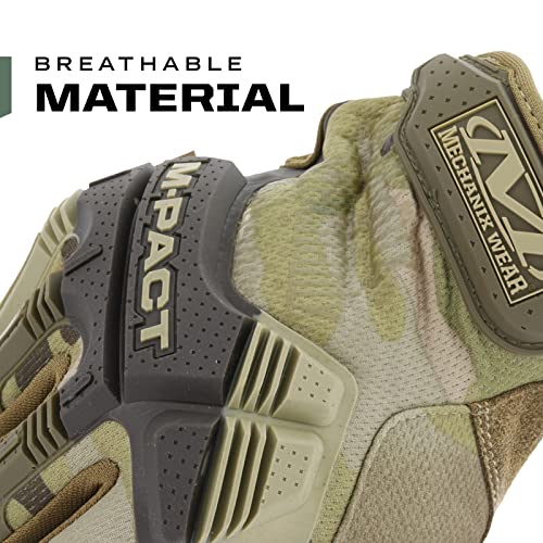 Mechanix Wear: M-Pact Tactical Gloves with Secure Fit, Touchscreen Capable Safety Gloves for Men, Work Gloves with Impact ...
