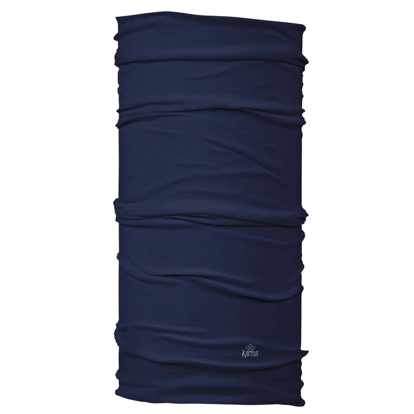 Karma Navy Headband for Women - Wide - Fabric Headband and Stretchy Hair Scarf - Navy