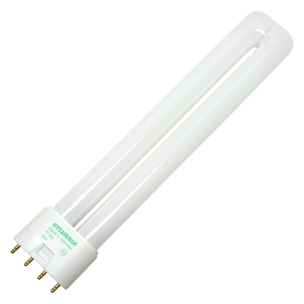 Sylvania 046135205880 20588 20588-Ft18Dl/835/Eco-18 Watt Cfl Light Bulb-Compact Fluorescent-4 Pin 2G11 Base-3500K  White