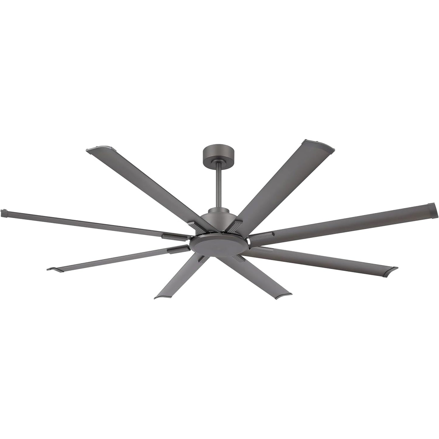 LEDLUX 72in Ceiling Fan, Reversible DC Motor, 6 Speed Remote Control, Charcoal Grey, Model SYCF7212