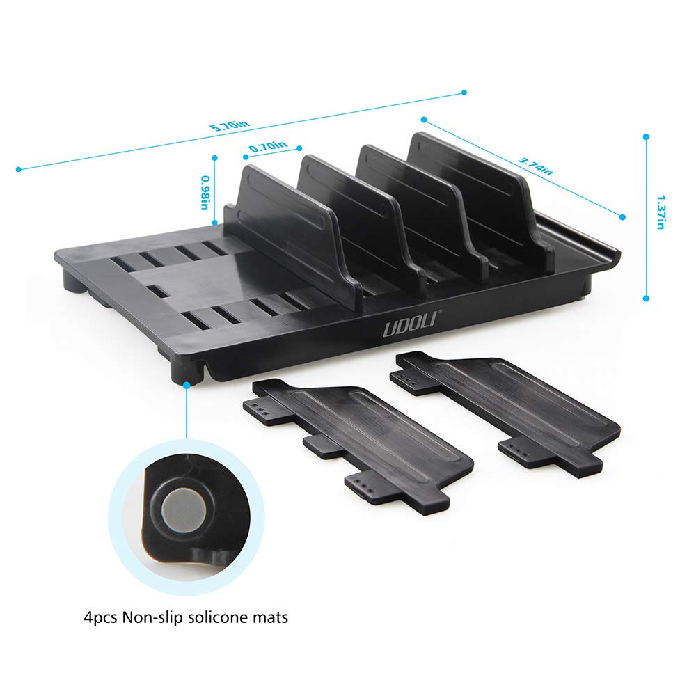 Udoli Adjustable Universal Multi Device Organizer Dock Stand Holder, Tablet Cell Phone Desktop Stand For Iphone Samsung Galaxy G