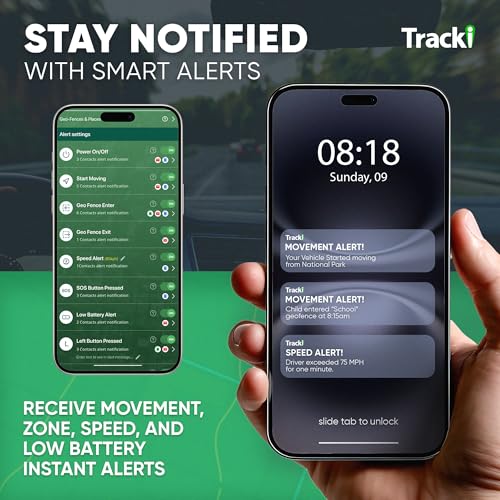 Tracki GPS Tracker for Vehicles – Real-Time 4G LTE Assets & Car Tracking Device with App, Magnetic Mount, Compact Design, ...