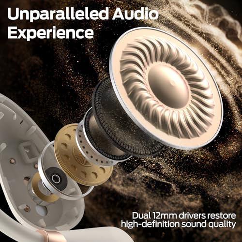 Monster Open Ear AC210 Headphones, Bluetooth 5.4 Earphones Stereo Sound, Wireless Headphones 30 Hours Playback, Type-C Cha...