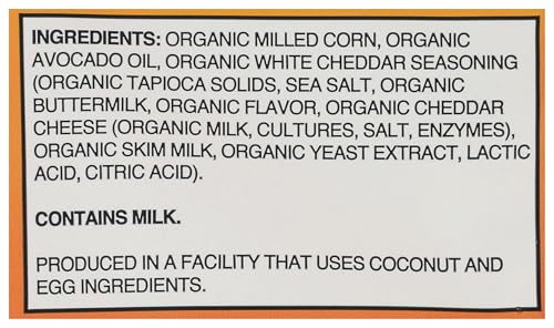 Lesserevil Organic Real Cheddar Space Ball Puffs Party Size, 7 Oz