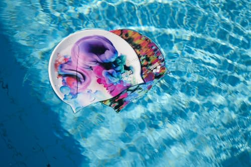 Arena HD Unisex Adult Elastic Silicone Swim Cap for Men and Women, Fitness Swimming Gear Soft and Stretchy Pool Bathing Cap