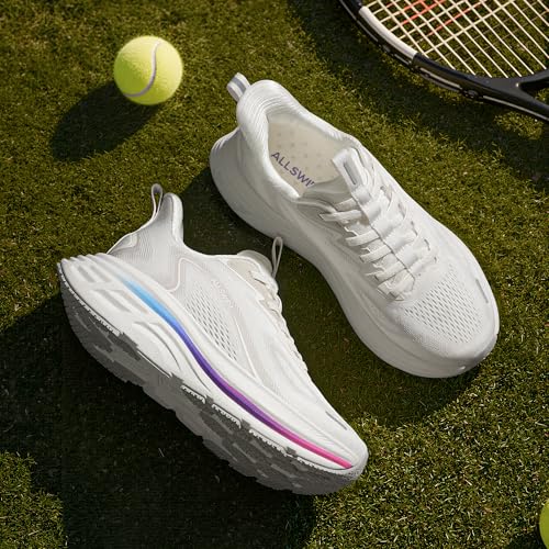 ALLSWIFIT Women's Slip On Walking Shoes Hands-Free Cushion Running Tennis Shoes Non-Slip Comfortable Workout Gym Sports At...