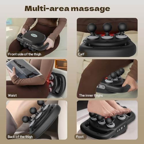 12 Head Massage Gun Deep Tissue with 9 Levels & 9 Modes,Cordless Electric Percussion Massager Tool for Back/Neck/Shoulder/...