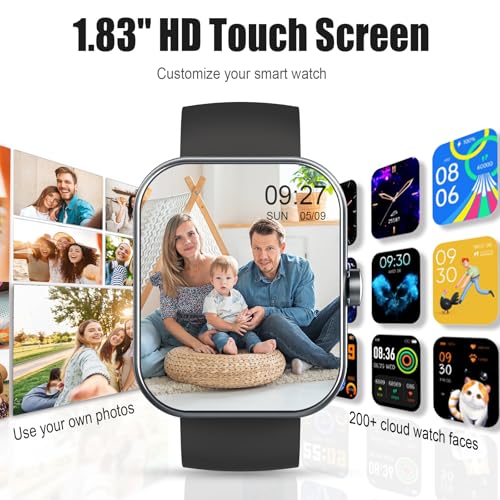 Smart Watch for Men Women (Answer/Make Call), 2025 1.83" HD Touchscreen Fitness Tracker, 110+ Sport Modes, Fitness Watch w...
