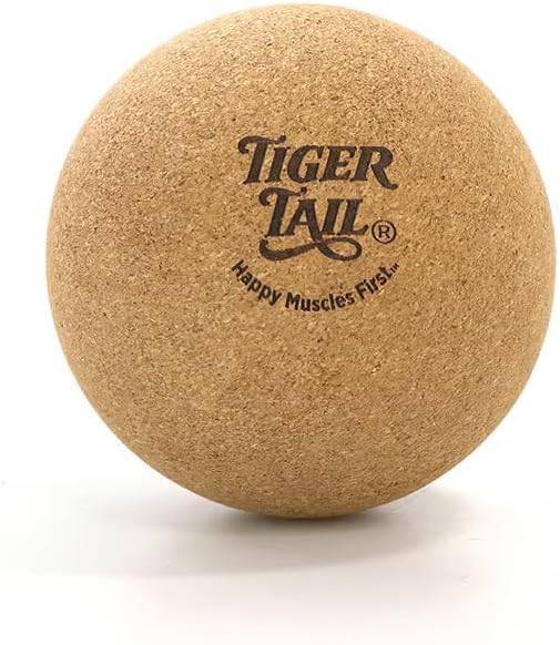 Tiger Tail ReGreen Tiger Ball 5.0 Cork - Deep Tissue Massage Ball – Trigger Point Massage Therapy: Relief for HIPS, Glute...