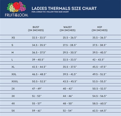 Fruit of The Loom Womens Micro Waffle Thermal V-Neck