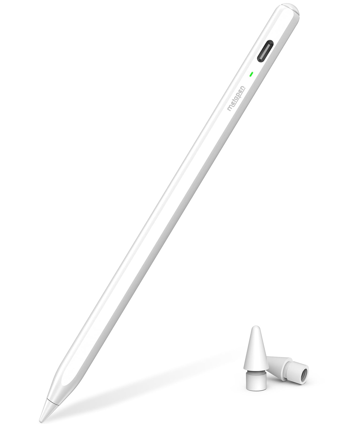 Metapen Pencil Air8 for Apple iPad 2018-2025, 10 Min Faster Charge, Palm Rejection Stylus Pen for iPad a16/11/10/9/8/7/6th Gen,