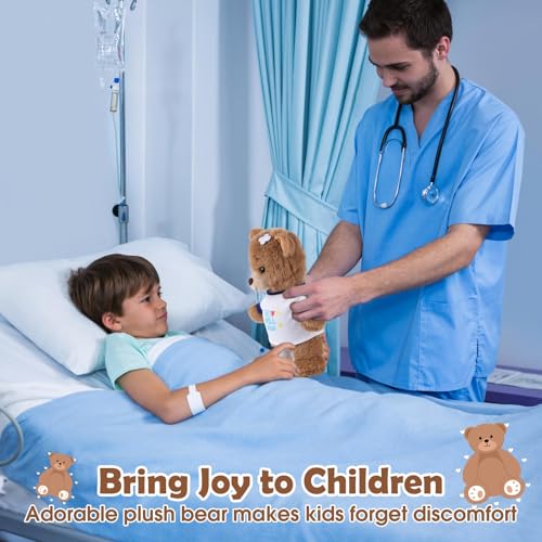 Deekin Get Well Soon Gifts for Kids Injured Recovery Bear Stuffed Animal Gifts Bear for Kids Adult with Broken Arm After S...
