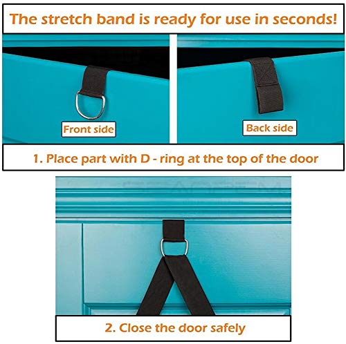 Yoga Stretch Strap - to Improve Leg Stretching - Perfect Home Equipment for Ballet, Dance, warm upand Gymnastic Exercise -...