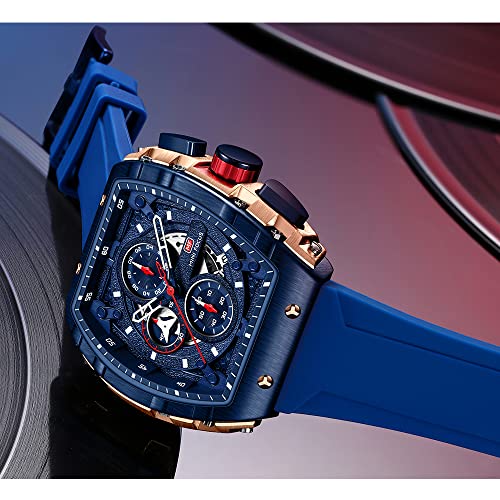 Mini Focus Men's Watch Fashion Sport Wrist Watches (Chronograph/Waterproof/Luminous/Calendar) Silicon Strap Quartz Watch f...