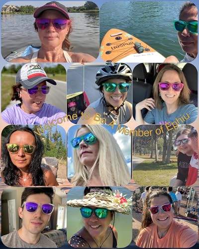 EPHIU Polarized Sports Sunglasses for Men Women No-Slip No-Bounce Grip for Running Cycling Fishing with Mirrored UV400 Lenses