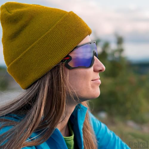 Oskal 2Pcs Running Glasses for Men – Ultra-Light & Non-Sleep Workout Glasses for Men – Sports Sunglasses Packs with Rainbo...