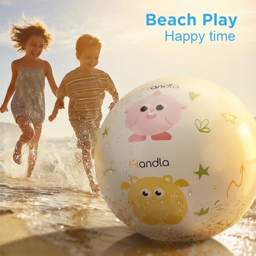 Funscape Kids Large Beach Ball Toy, Inflatable Swimming Pool Water Toy, Fun Playground Sport Ball Game, Big Blow up Backya...
