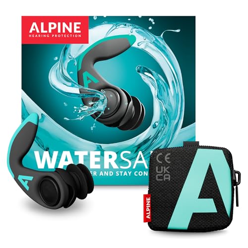 Alpine WaterSafe Pro - Ear Plugs for Swimming and Surfing – for Adults - Waterproof - Comfortable - Secure Fit - for Water...