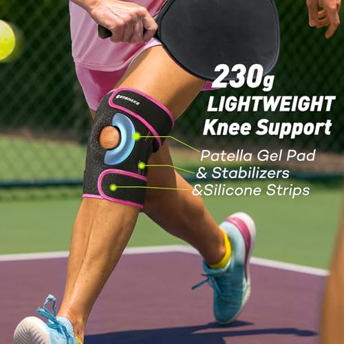 LETSHAKE Knee Brace for Women & Men, Knee Pain Relief with 1.5X Springs Side Stabilizers & Patella Gel Pads Maximum Knee S...