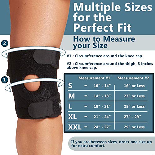 ComfiLife Knee Brace for Knee Pain Relief – Neoprene Knee Brace for Working Out, Running, Injury Recovery – Side Stabilize...