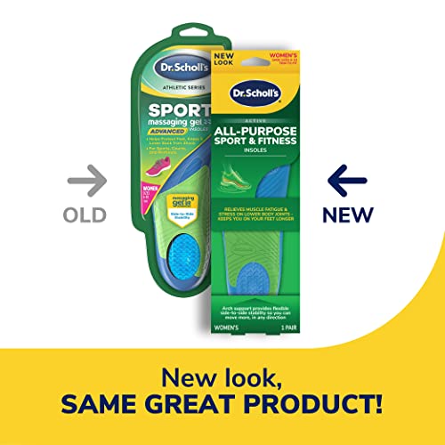 Dr. Scholl’s Sport Insoles - Superior Shock Absorption and Arch Support to Reduce Muscle Fatigue and Stress on Lower Body ...
