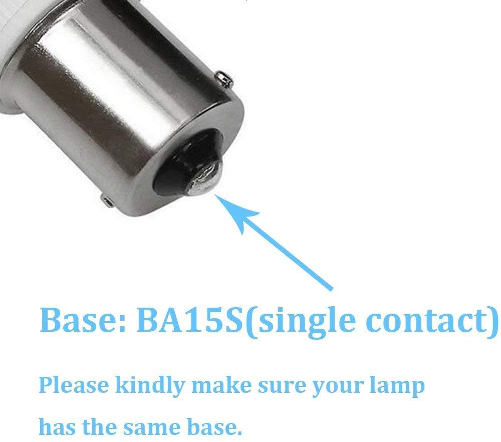 Makergroup 1156 1141 Led Light Bulbs  Weatherproof Ba15S S8 Sc Bayonet Single Contact Base  2W Warm White 2700K-3000K 12V For Outdoor Landscape Deck Driveway Path Lights And Rv Lighting 6Pcs