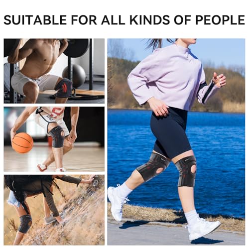 BIHEVN Knee Brace for Men & Women - Adjustable Support for Arthritis, ACL Meniscus Tear & Knee Pain Relief or Injury Recov...